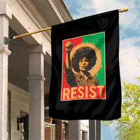 Angela Davis Garden Flag Political Protest Resist Civil Rights Freedom - Wonder Print Shop