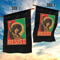 Angela Davis Garden Flag Political Protest Resist Civil Rights Freedom - Wonder Print Shop