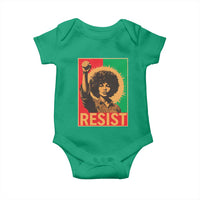 Angela Davis Baby Onesie Political Protest Resist Civil Rights Freedom - Wonder Print Shop