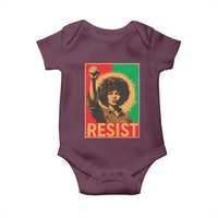 Angela Davis Baby Onesie Political Protest Resist Civil Rights Freedom - Wonder Print Shop