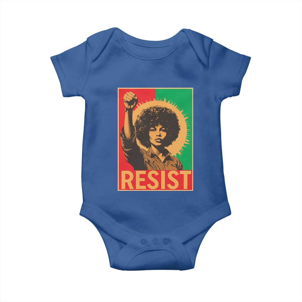 Angela Davis Baby Onesie Political Protest Resist Civil Rights Freedom - Wonder Print Shop