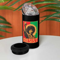 Angela Davis 4 in 1 Can Cooler Tumbler Political Protest Resist Civil Rights Freedom - Wonder Print Shop