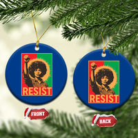 Angela Davis Ceramic Ornament Political Protest Resist Civil Rights Freedom - Wonder Print Shop