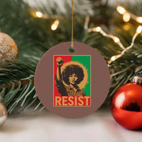 Angela Davis Ceramic Ornament Political Protest Resist Civil Rights Freedom - Wonder Print Shop