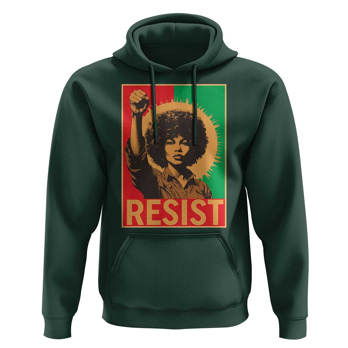 Angela Davis Hoodie Political Protest Resist Civil Rights Freedom - Wonder Print Shop