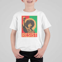 Angela Davis T Shirt For Kid Political Protest Resist Civil Rights Freedom - Wonder Print Shop