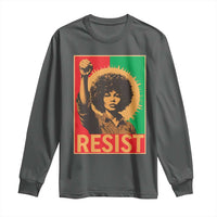 Angela Davis Long Sleeve Shirt Political Protest Resist Civil Rights Freedom - Wonder Print Shop