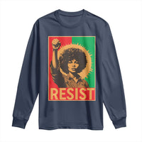 Angela Davis Long Sleeve Shirt Political Protest Resist Civil Rights Freedom - Wonder Print Shop