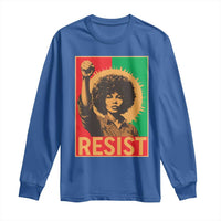 Angela Davis Long Sleeve Shirt Political Protest Resist Civil Rights Freedom - Wonder Print Shop