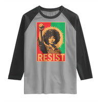 Angela Davis Raglan Shirt Political Protest Resist Civil Rights Freedom - Wonder Print Shop