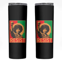 Angela Davis Skinny Tumbler Political Protest Resist Civil Rights Freedom - Wonder Print Shop