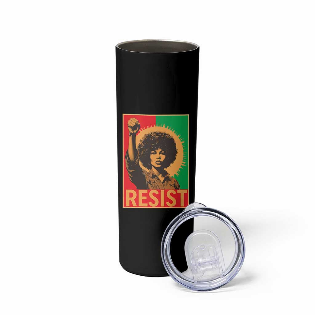 Angela Davis Skinny Tumbler Political Protest Resist Civil Rights Freedom - Wonder Print Shop