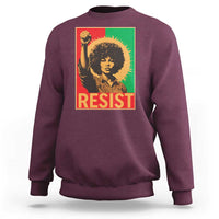 Angela Davis Sweatshirt Political Protest Resist Civil Rights Freedom - Wonder Print Shop