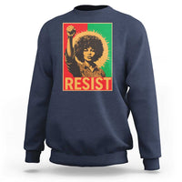 Angela Davis Sweatshirt Political Protest Resist Civil Rights Freedom - Wonder Print Shop