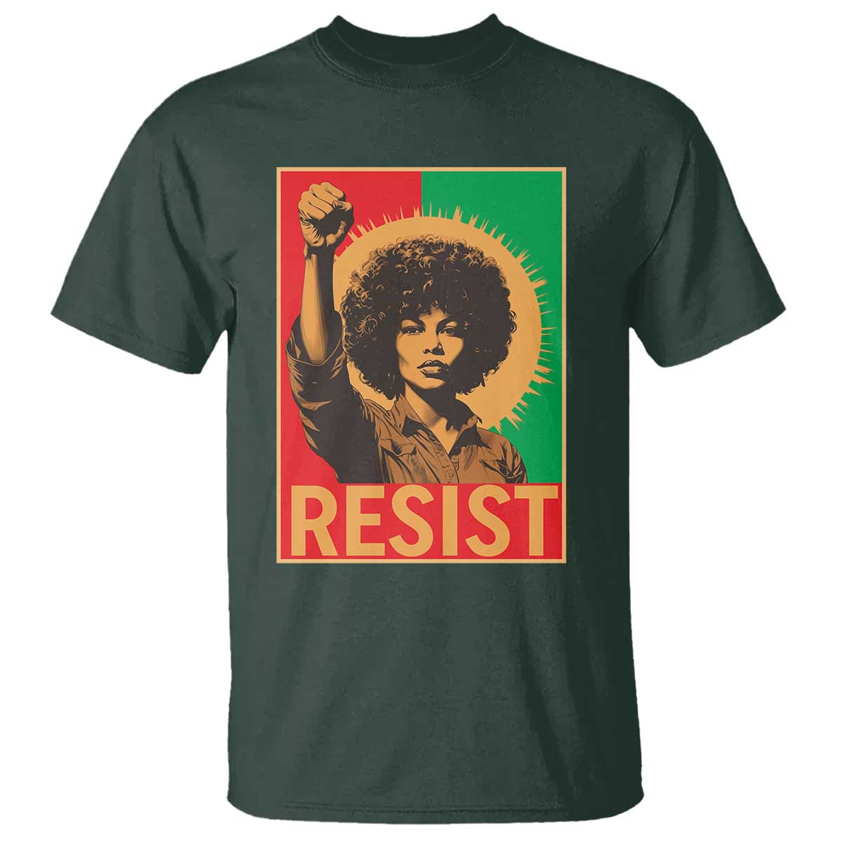 Angela Davis T Shirt Political Protest Resist Civil Rights Freedom - Wonder Print Shop