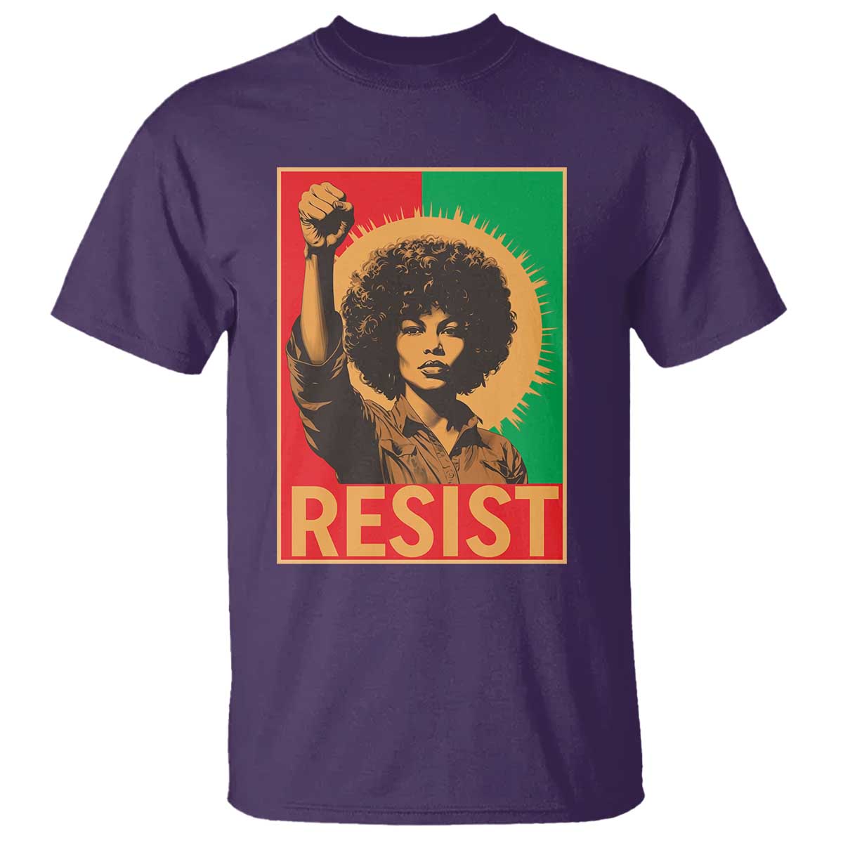 Angela Davis T Shirt Political Protest Resist Civil Rights Freedom - Wonder Print Shop
