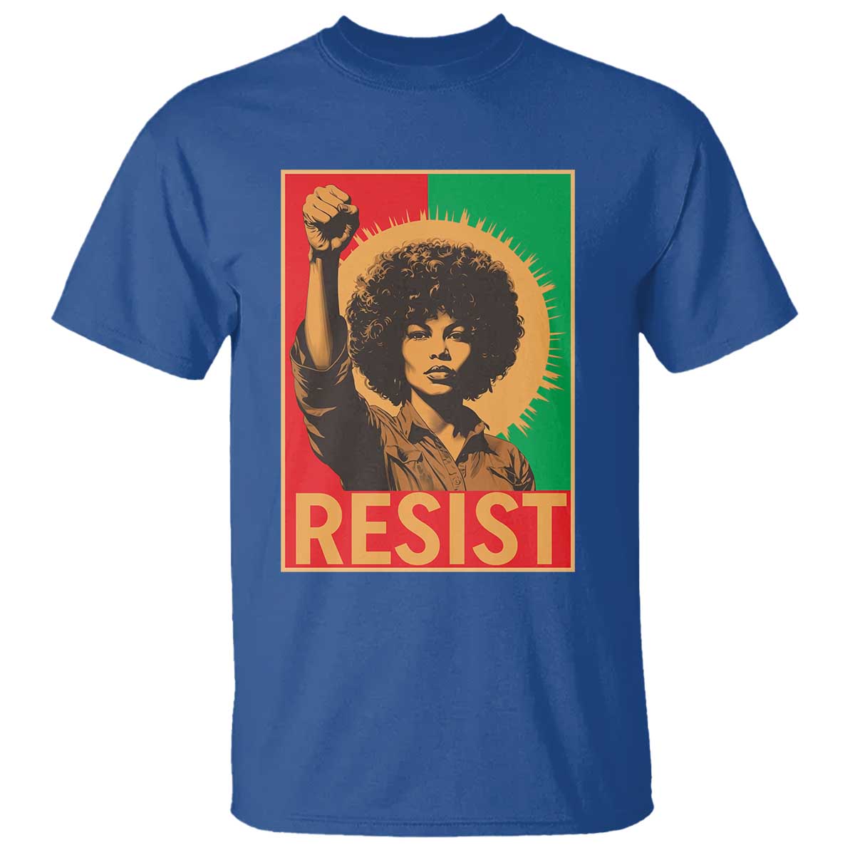 Angela Davis T Shirt Political Protest Resist Civil Rights Freedom - Wonder Print Shop