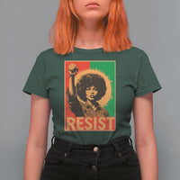 Angela Davis T Shirt For Women Political Protest Resist Civil Rights Freedom - Wonder Print Shop
