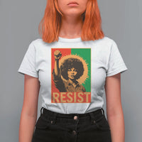Angela Davis T Shirt For Women Political Protest Resist Civil Rights Freedom - Wonder Print Shop