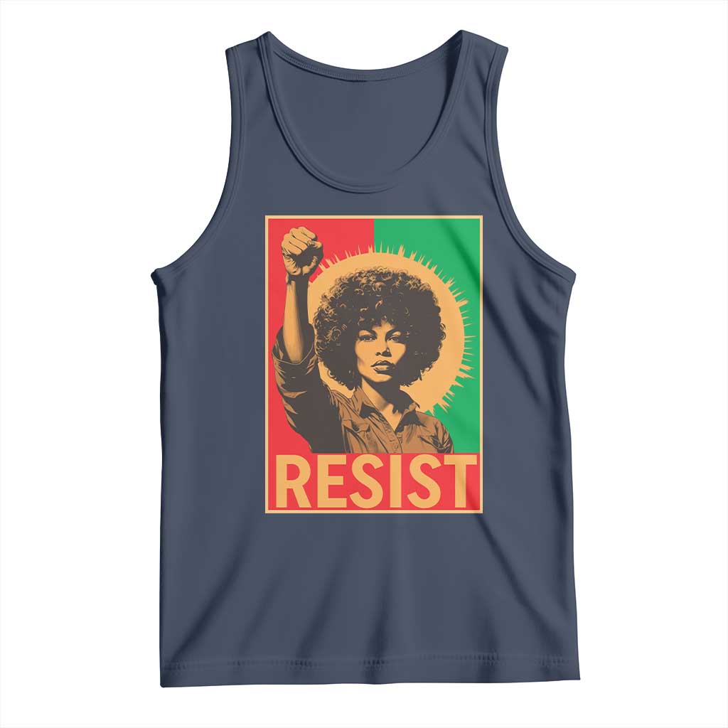 Angela Davis Tank Top Political Protest Resist Civil Rights Freedom - Wonder Print Shop