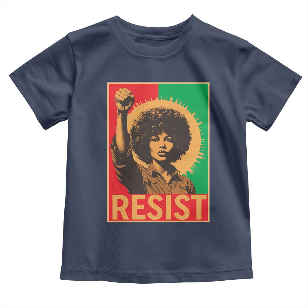 Angela Davis Toddler T Shirt Political Protest Resist Civil Rights Freedom - Wonder Print Shop