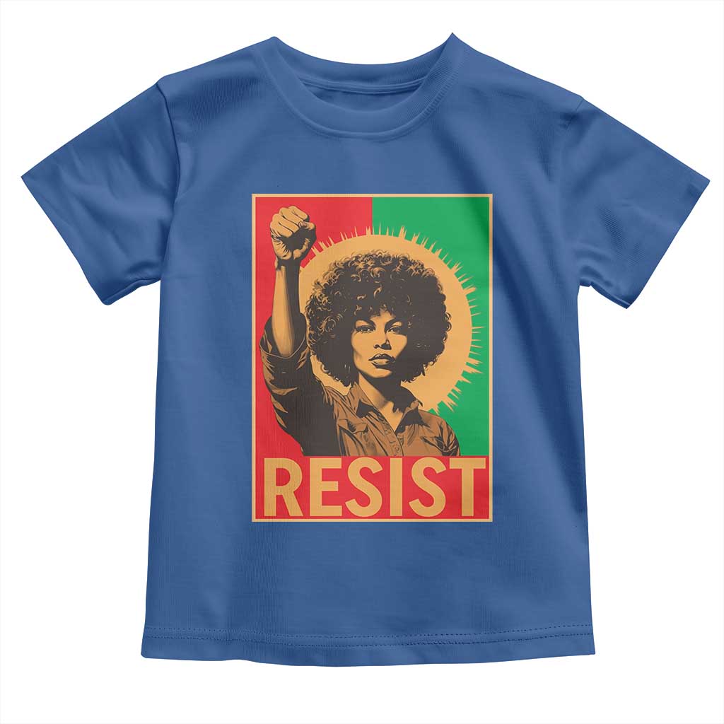 Angela Davis Toddler T Shirt Political Protest Resist Civil Rights Freedom - Wonder Print Shop