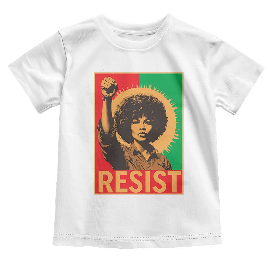 Angela Davis Toddler T Shirt Political Protest Resist Civil Rights Freedom - Wonder Print Shop