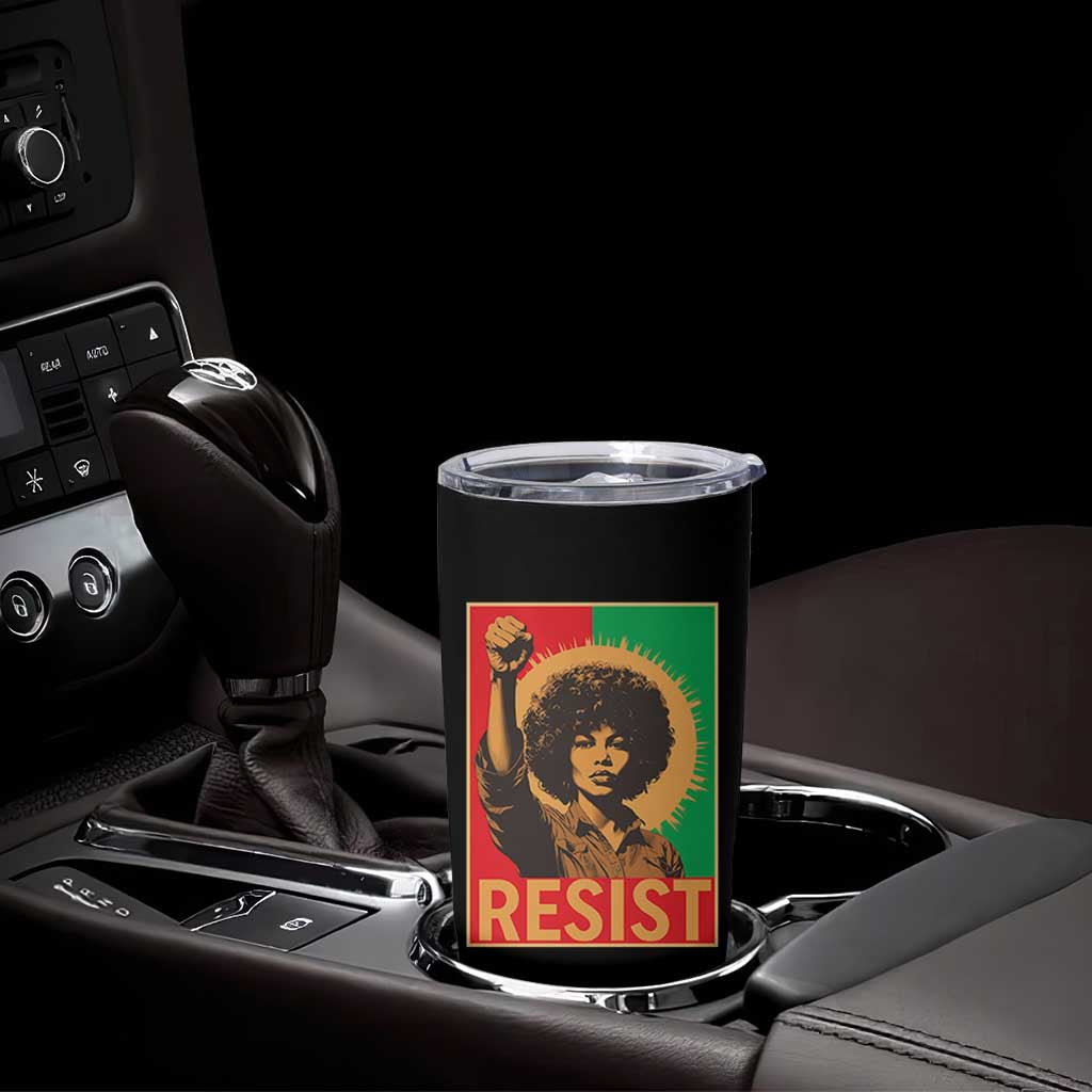 Angela Davis Tumbler Cup Political Protest Resist Civil Rights Freedom - Wonder Print Shop