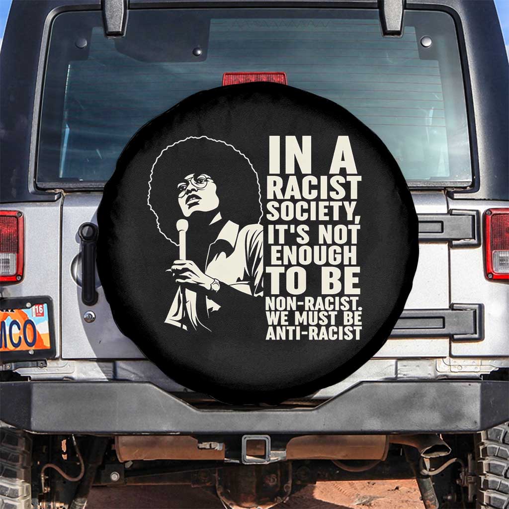 Angela Davis Inspirational Quote Spare Tire Cover - Wonder Print Shop