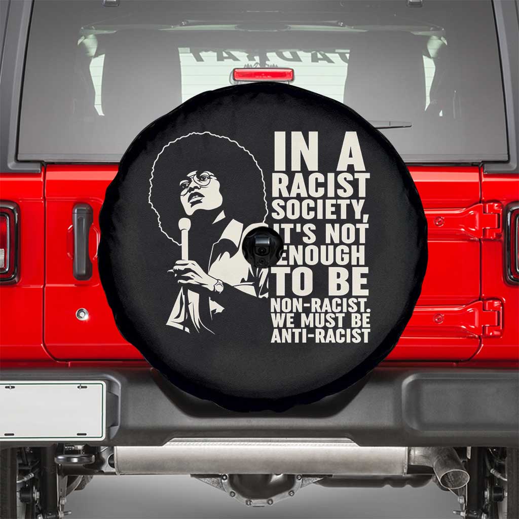 Angela Davis Inspirational Quote Spare Tire Cover - Wonder Print Shop