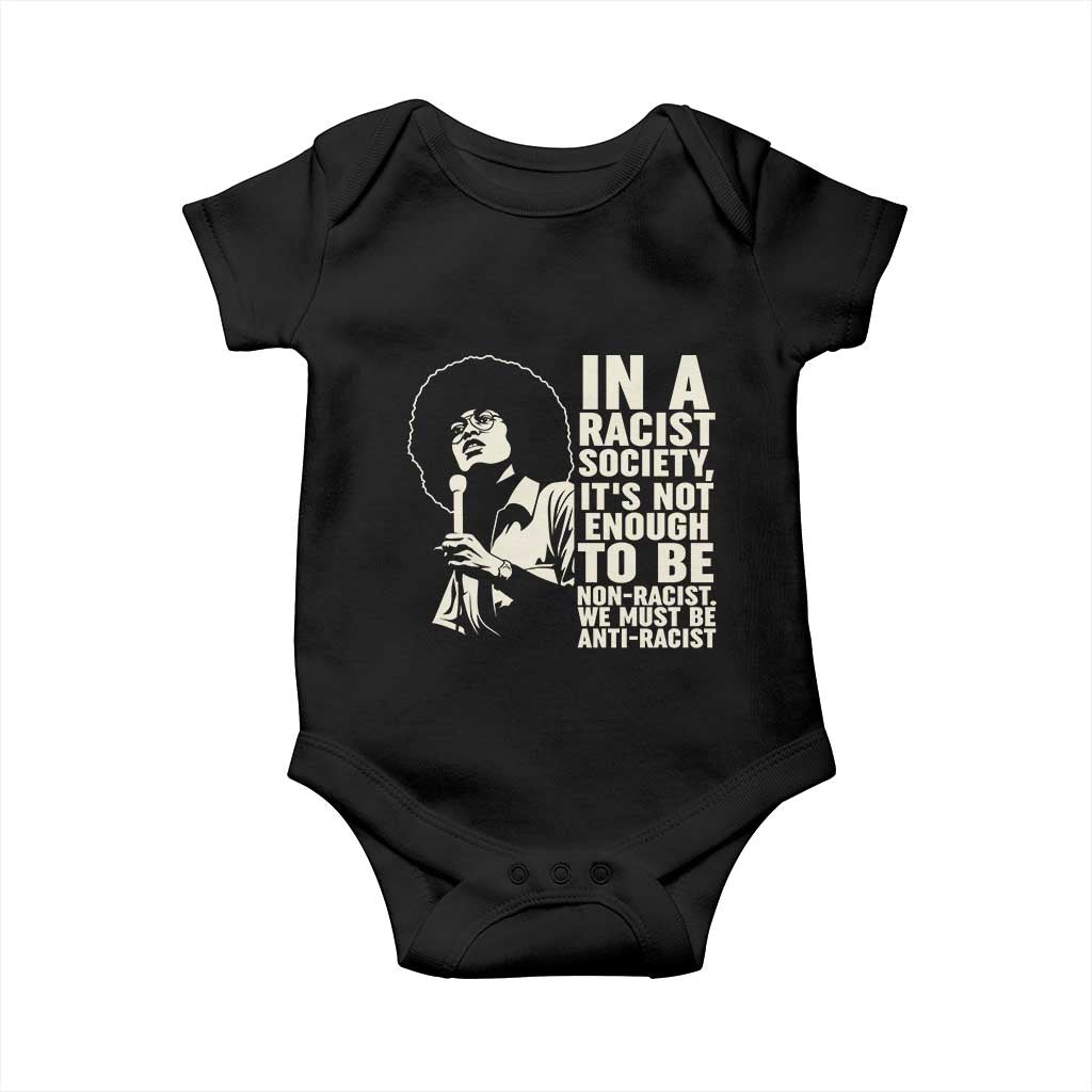 Angela Davis Inspirational Quote Baby Onesie - Wonder Print Shop