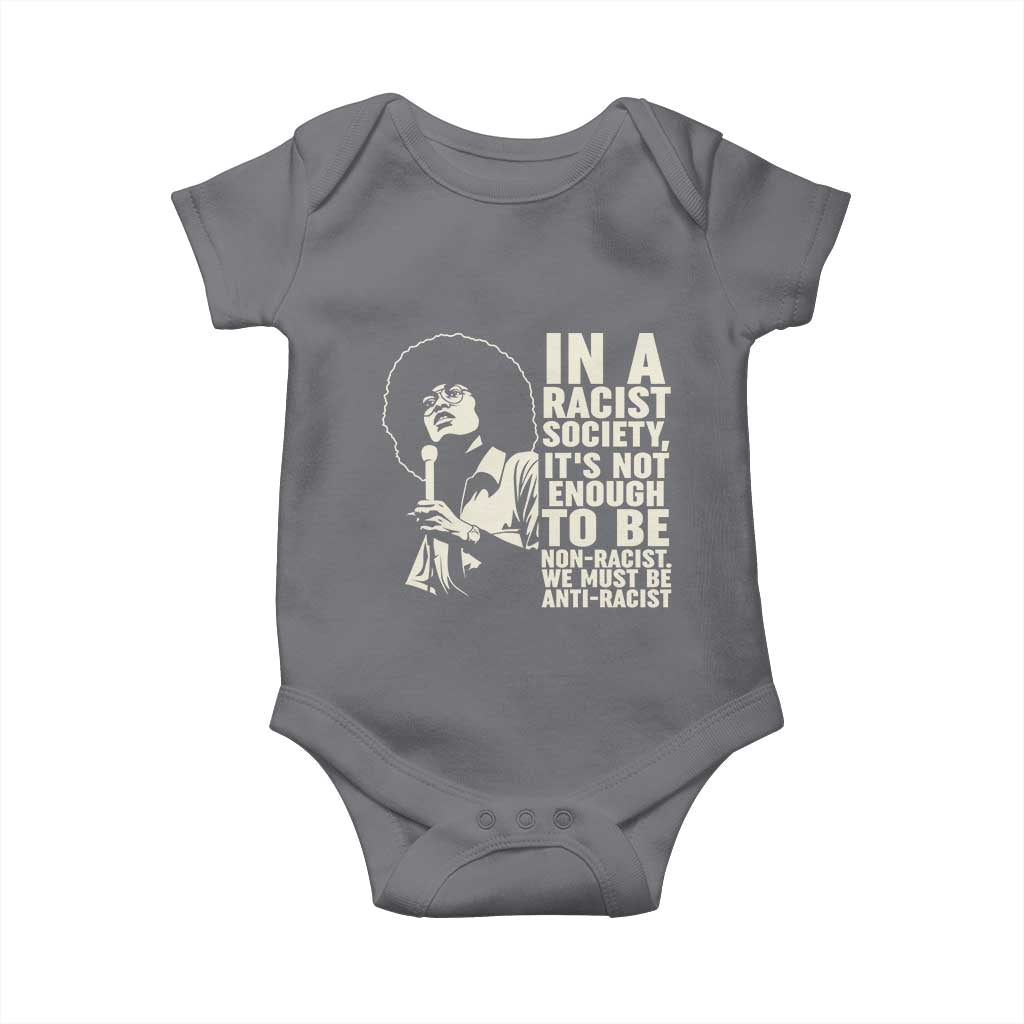 Angela Davis Inspirational Quote Baby Onesie - Wonder Print Shop
