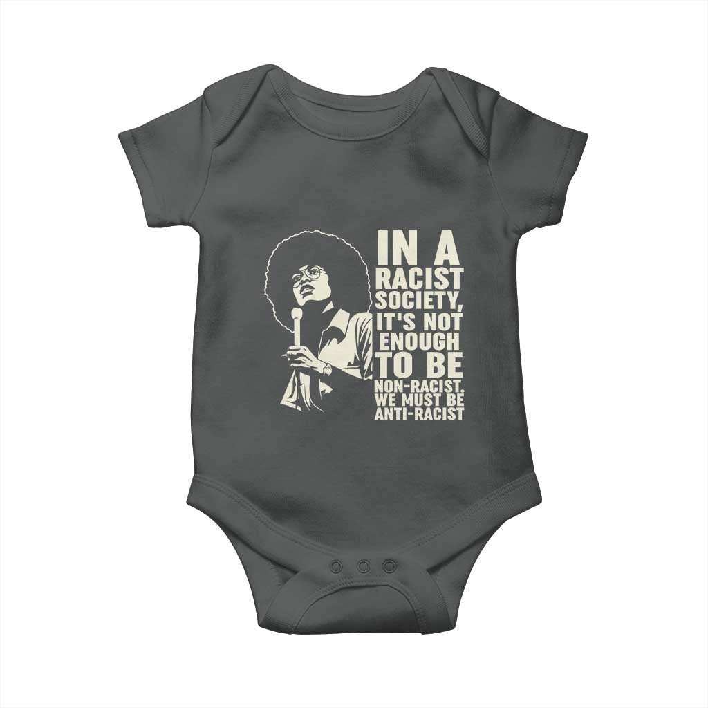 Angela Davis Inspirational Quote Baby Onesie - Wonder Print Shop