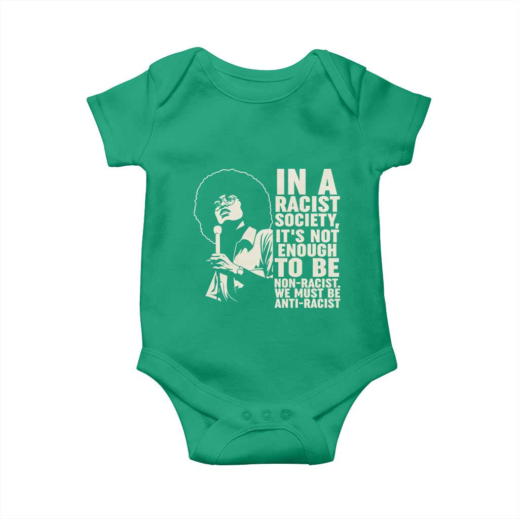 Angela Davis Inspirational Quote Baby Onesie - Wonder Print Shop