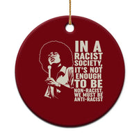 Angela Davis Inspirational Quote Ceramic Ornament - Wonder Print Shop