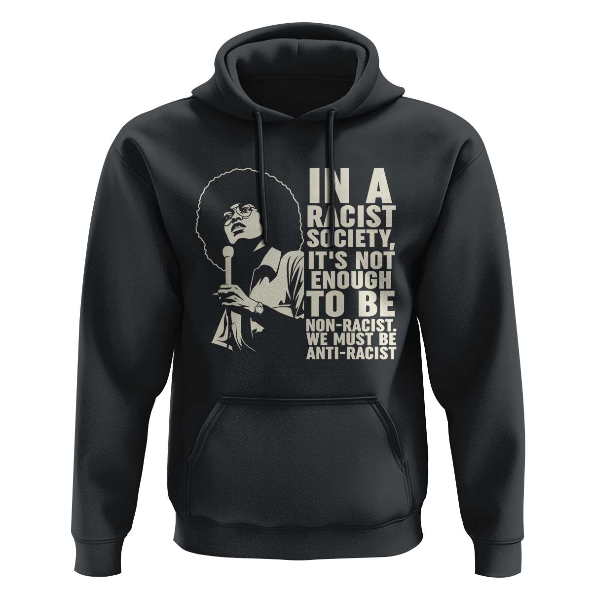 Angela Davis Inspirational Quote Hoodie - Wonder Print Shop