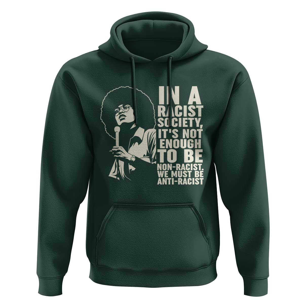Angela Davis Inspirational Quote Hoodie - Wonder Print Shop