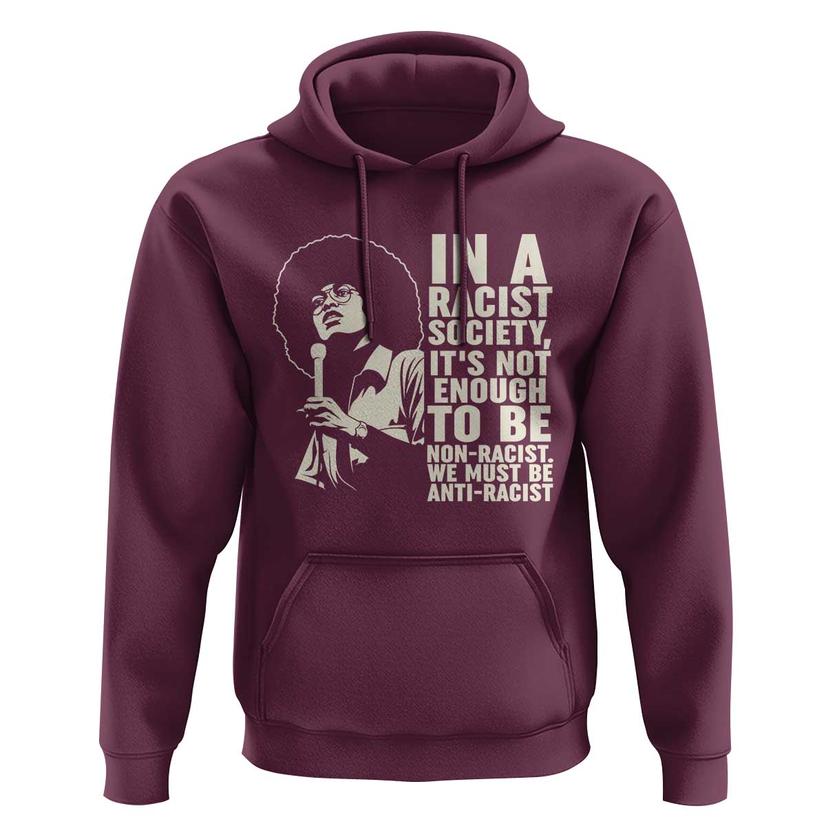 Angela Davis Inspirational Quote Hoodie - Wonder Print Shop