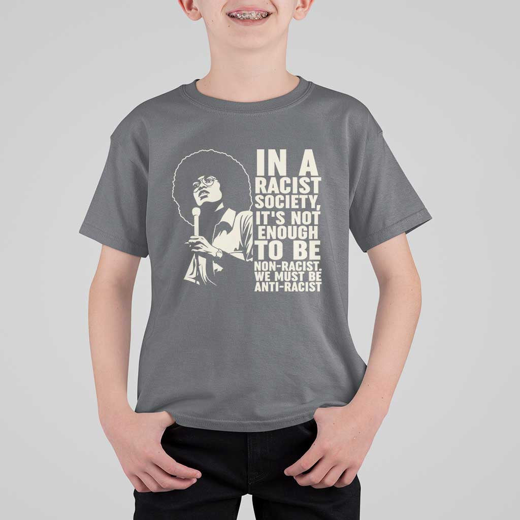Angela Davis Inspirational Quote T Shirt For Kid - Wonder Print Shop