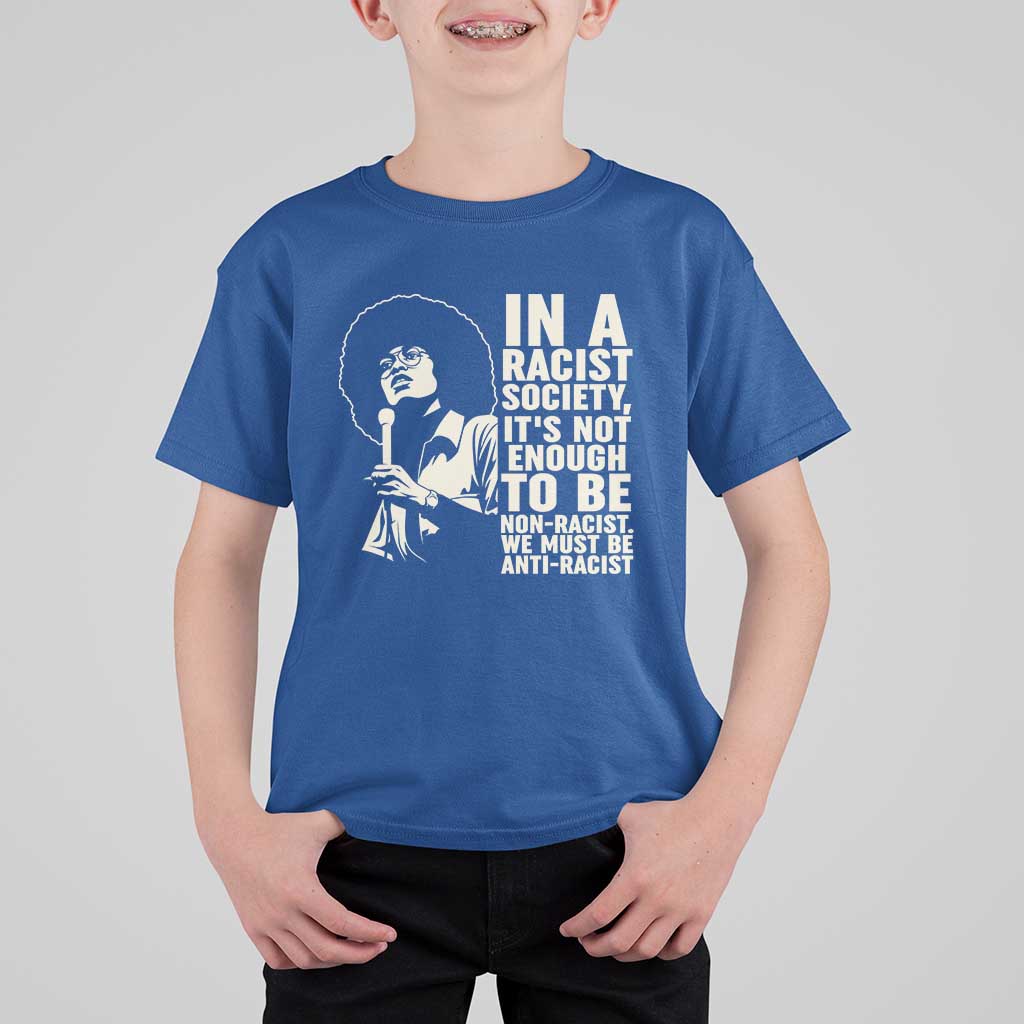 Angela Davis Inspirational Quote T Shirt For Kid - Wonder Print Shop