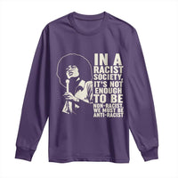 Angela Davis Inspirational Quote Long Sleeve Shirt - Wonder Print Shop