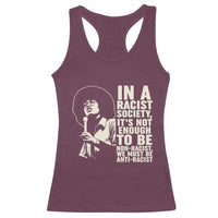 Angela Davis Inspirational Quote Racerback Tank Top - Wonder Print Shop