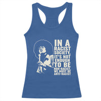 Angela Davis Inspirational Quote Racerback Tank Top - Wonder Print Shop
