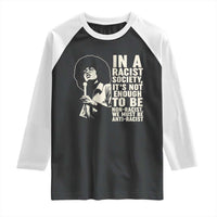 Angela Davis Inspirational Quote Raglan Shirt - Wonder Print Shop