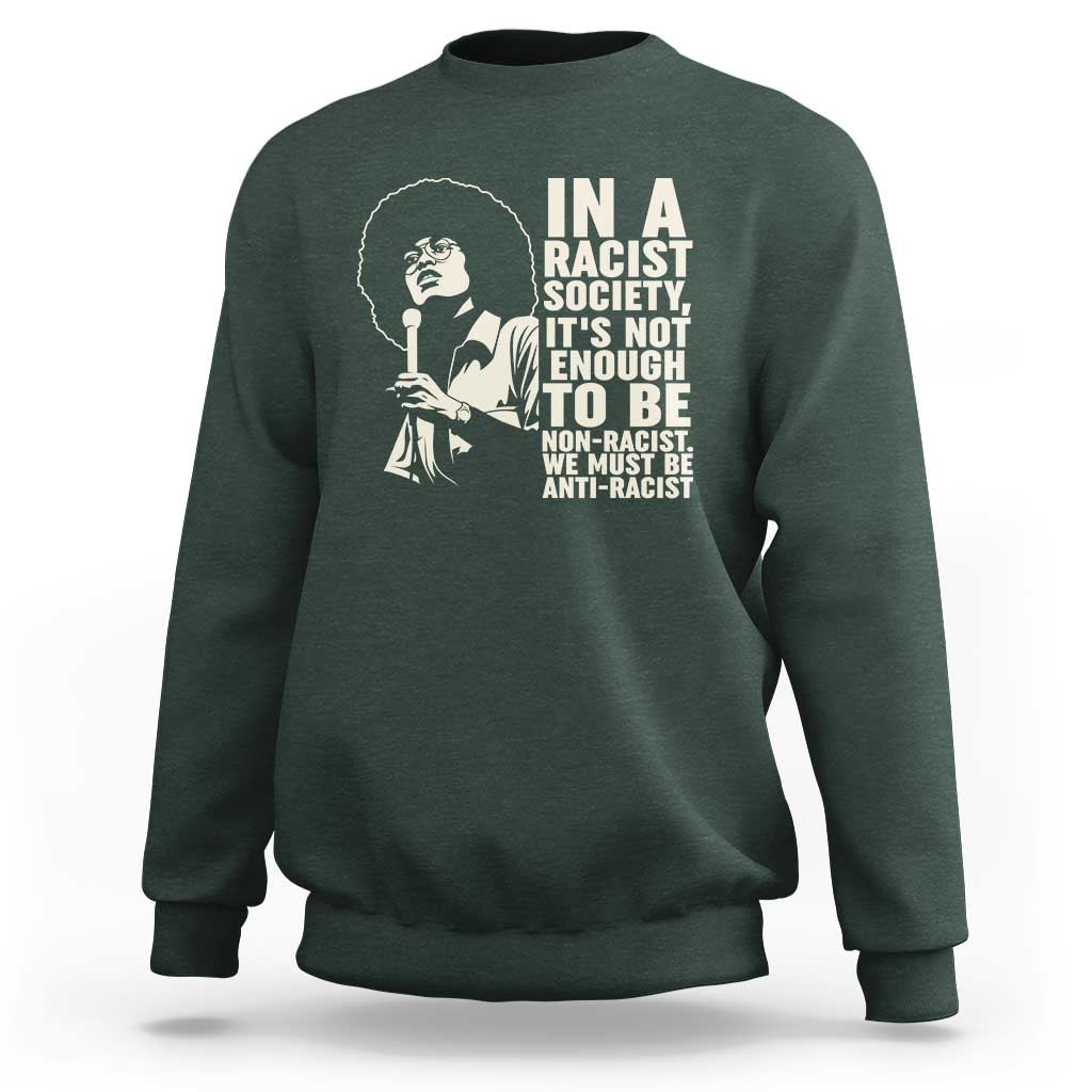 Angela Davis Inspirational Quote Sweatshirt - Wonder Print Shop