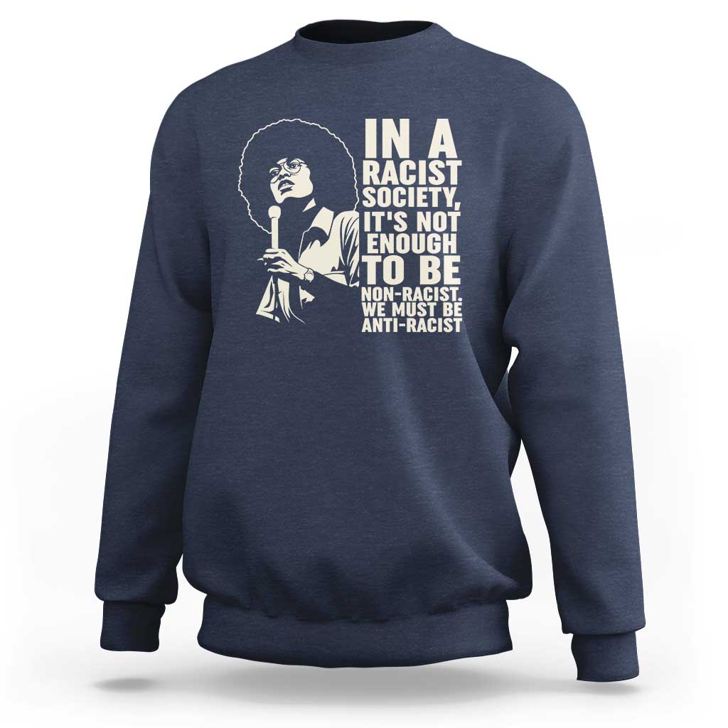 Angela Davis Inspirational Quote Sweatshirt - Wonder Print Shop