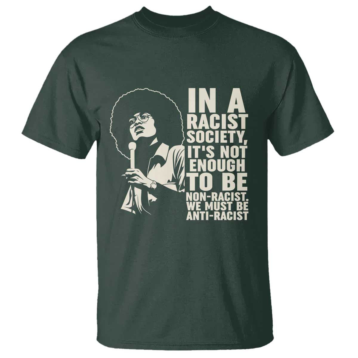 Angela Davis Inspirational Quote T Shirt - Wonder Print Shop