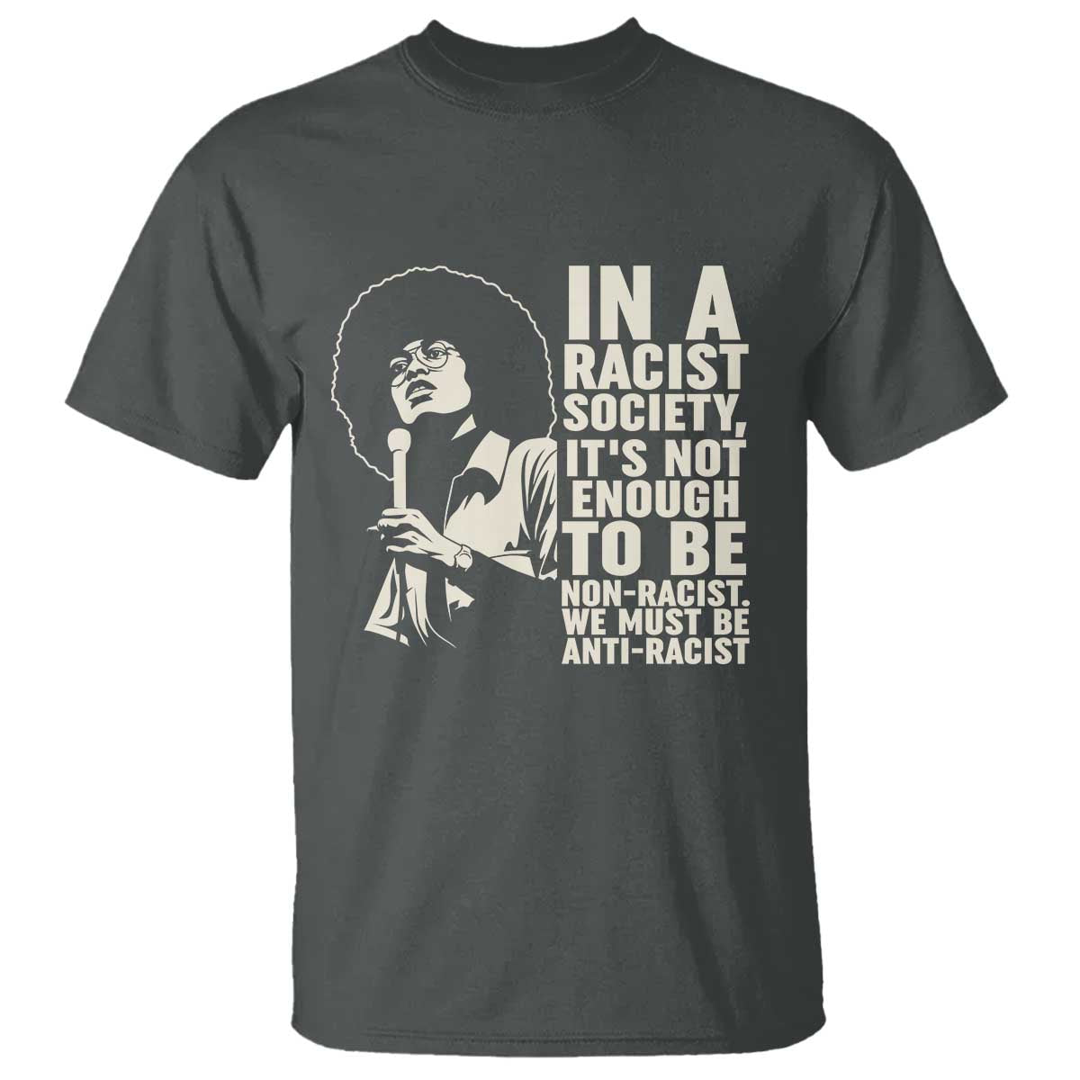 Angela Davis Inspirational Quote T Shirt - Wonder Print Shop