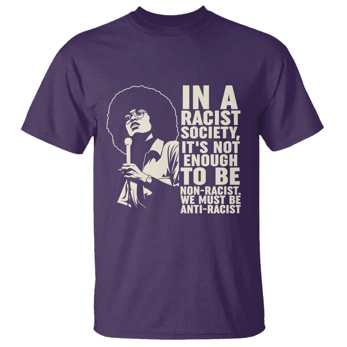 Angela Davis Inspirational Quote T Shirt - Wonder Print Shop