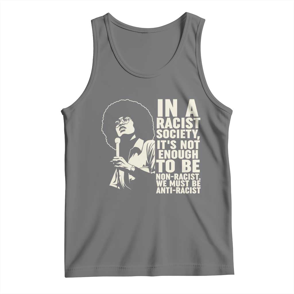 Angela Davis Inspirational Quote Tank Top - Wonder Print Shop